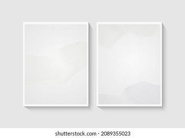 Abstract line art background vector. Gingko and botanical line art wallpaper. floral art for wall decoration and prints.