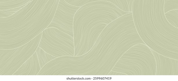 Abstract line art background vector. Minimalist pencil hand drawn contour doodle scribble curve lines background. Design illustration for fabric, print, cover, banner, decoration, wallpaper.