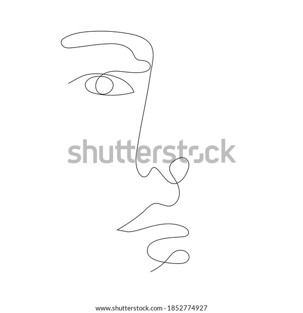 Abstract Line Art Background Vector Illustration Stock Vector Royalty