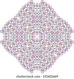 abstract line art circles 