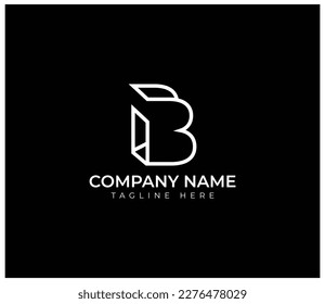 Abstract line art, creative letter b logo vector design inspiration. Logos can be used for icons, brands, identities, alphabet, abstracts.