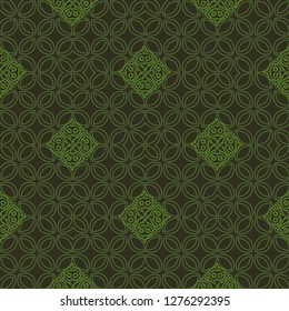 Abstract line art eastern pattern. Geometric style.