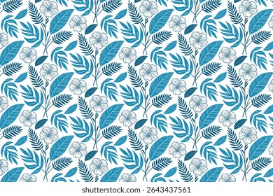 abstract line art floral sketch for wrapping and pillow fabrics in seamless repeat with trendy kitchen textile elements

