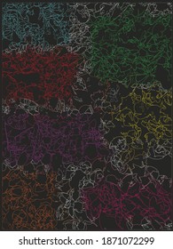 Abstract Line  Art from imagination Colorful 