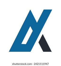 Abstract line art initial letters AX logo. This logo incorporate with abstract typeface in the creative way.It will be suitable for which company or brand name start those initial