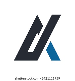 Abstract line art initial letters AX logo. This logo incorporate with abstract typeface in the creative way.It will be suitable for which company or brand name start those initial