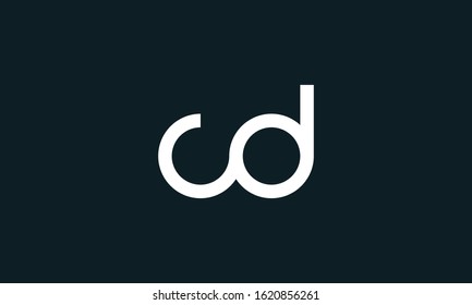 Abstract line art Letter CD logo. This logo icon incorporate with two abstract circle in the creative way.