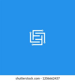 Abstract / Line art logo design