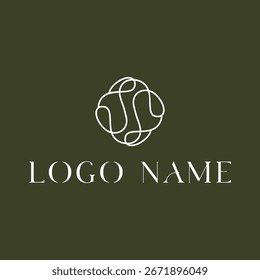 Abstrakte Linie Art Monogramm Logo