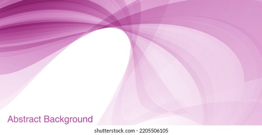 Abstract Line art. Purple shiny wave with lines business on blue background. 