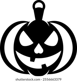 Abstract line art silhouette of a pumpkin for Halloween laser cut design. Minimalist and stylish pumpkin ideal for creative projects, decorations, or invitations, this line art silhouette laser cut.