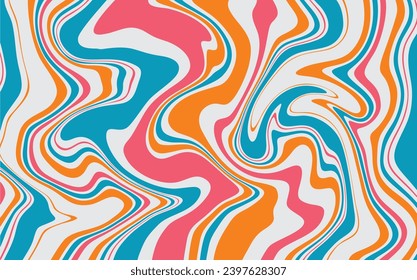 Arte de líneas abstractas con color sólido