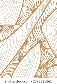 Abstract line art style background. Modern simple Japanese design. Outline hand drawn illustration. 