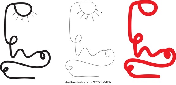 Abstract line art texture pattern background