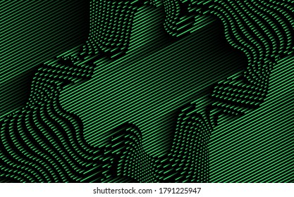 Abstract line art texture poster, vector illustration Design.