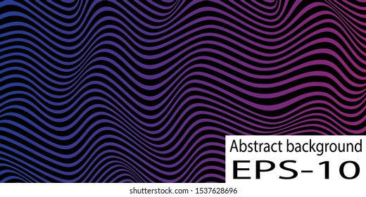 Abstract line art vector background.