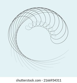 abstract line art vector design illustration art