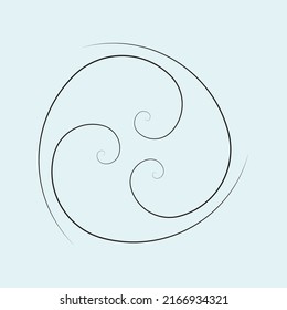 abstract line art vector design illustration art