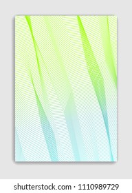 Abstract line art vector minimal contemporary brochure design, cover template, geometric halftone gradient. For Banners, Placards, Posters, Flyers. Beautiful and special, pattern texture.