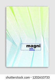 Abstract line art vector minimal contemporary brochure design, cover template, geometric halftone gradient. For Banners, Placards, Posters, Flyers. Beautiful and special, pattern texture.