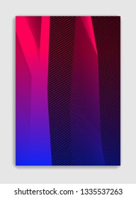 Abstract line art vector minimal contemporary brochure design, cover template, geometric halftone gradient. For Banners, Placards, Posters, Flyers. Beautiful and special, pattern texture.
