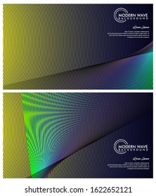 Abstract line art vector minimal contemporary brochure design sets, cover template, geometric halftone gradient. For Banners, Placards.