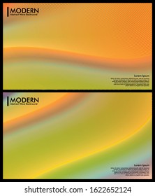 Abstract line art vector minimal contemporary brochure design sets, cover template, geometric halftone gradient. For Banners, Placards.