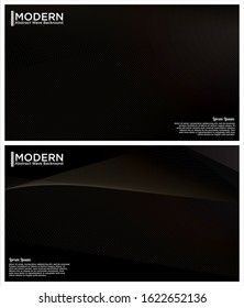 Abstract line art vector minimal contemporary brochure design sets, cover template, geometric halftone gradient. For Banners, Placards.
