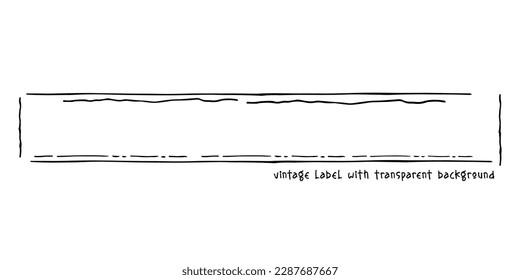 vector de arte de línea abstracto de etiqueta vintage