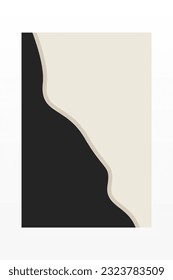 Abstract line art wall art decoration poster. Bohemian mid cntury wall decor poster. Printable wall art decoration