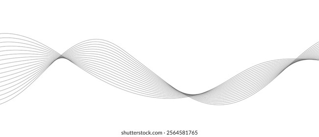 abstract line art wavy background. eps10