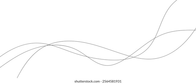 abstract line art wavy background. eps10