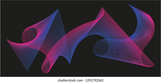 Abstract Line Arts - Vector