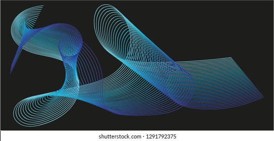 Abstract Line Arts - Vector