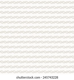 Abstract line backgroud - Tangled knitted pattern. Seamless vector background. Two colors - easy to recolor.