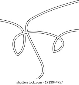 abstract line background. abstract black line for poster or wall art