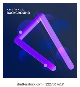 Abstract line background with blue background vector