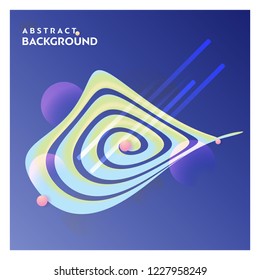 Abstract line background with blue background vector