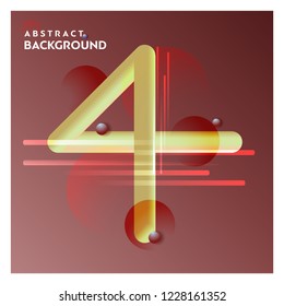 Abstract line background with brown background vector
