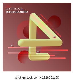 Abstract line background with brown background vector