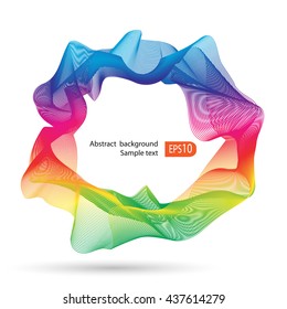 Abstract line background with color.