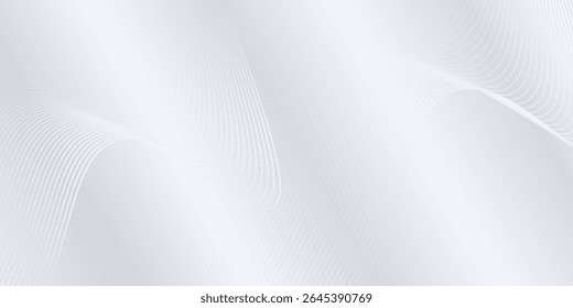 Abstrakter Linienhintergrund mit fließenden Linien. Digitale Zukunftstechnologie modern abstract