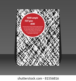 Abstract line background flyer design