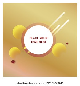Abstract line background with golden background vector