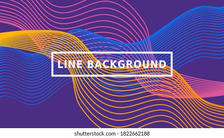 Resumen de línea Fondo. Es bueno para sus presentaciones, página de inicio moderna, web futurista, fondo moderno y eventos y elementos más impresionantes.