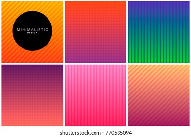 Abstract line background in gradient tones Creative design poster with vibrant gradients. Colorful bright backgrounds.