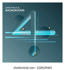 Abstract line background with grey background vector