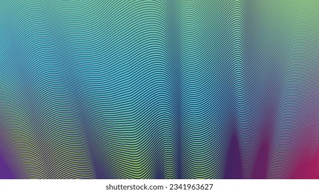 Fondo de línea abstracta, vector de recursos aislado
