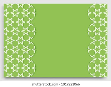 Abstract line background with place for the text. Greeting card, Wedding invitation template. Geometric trendy linear background, lace border texture, tribal ethnic arabic, indian decorative ornament