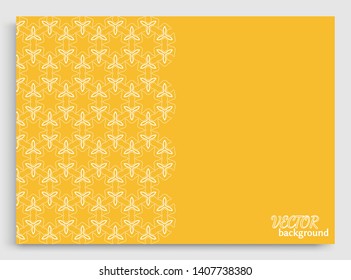 Abstract line background with place for the text. Greeting card or Wedding invitation template. Geometric trendy linear background, lace texture, tribal ethnic arabic, indian decorative ornament